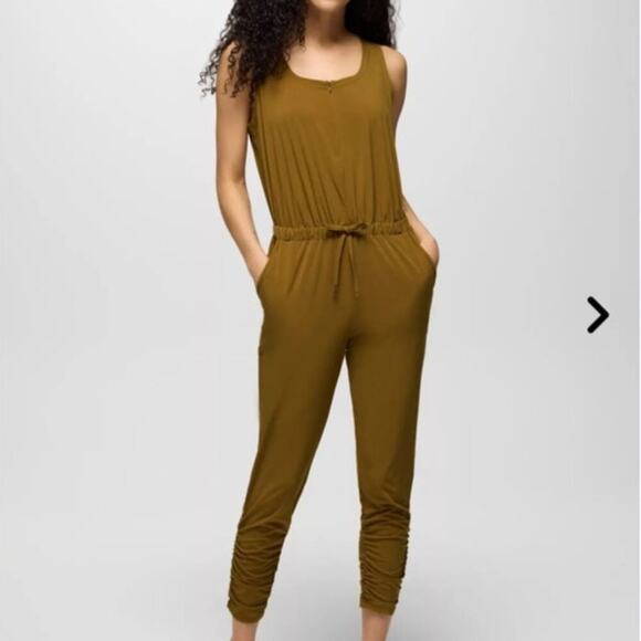 prAna Railay jumpsuit UV protection travel freindly S  more of a mushroom color - Picture 2 of 9